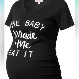 Vneck LOW in STOCK maternity shirt